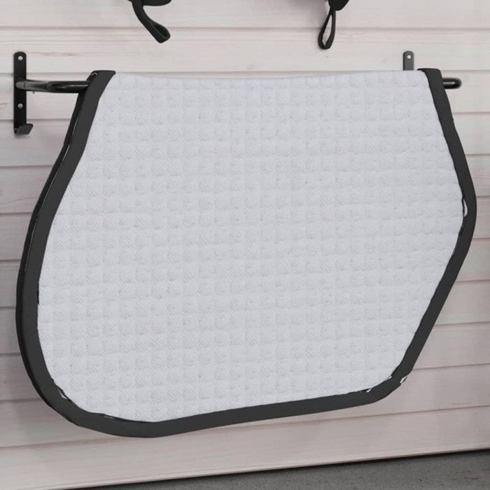 Support de tapis de selle noir fer