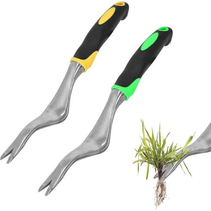 AVCXEC 3 Pcs Désherbeur Manuel, Manuelle Désherbage Racine Fourche En