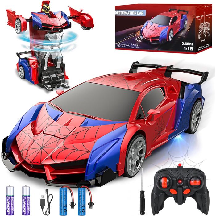 Voiture Télécommandée Enfant, Jouets Garçons Filles 3 4 5 6 7 8 + Ans