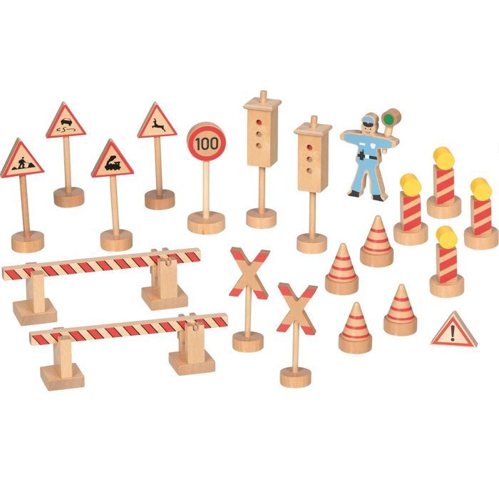 Jouet éducatif - GOKI - Panneaux de signalisation en bois - 20 panneaux - Mixte - À partir de 3 ans Jouet éducatif - GOKI - Panneaux de signalisation en bois - 20 panneaux - Mixte - À partir de 3 ans