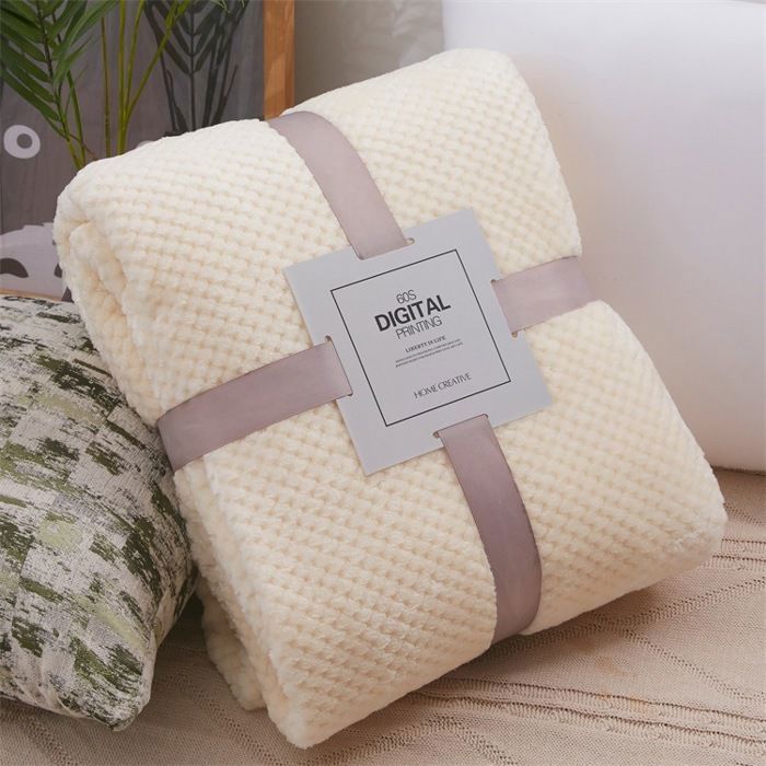 Couverture en flanelle polaire - TIDUCEL - 100x140cm - Antibactérienne - Douce - Résistante à lhumidité