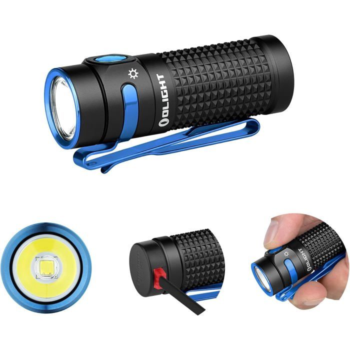 OLIGHT Baton 4 — Lampe de poche LED rechargeable 1300 lm étanche noire portée 170 m OLIGHT Baton 4 — Lampe de poche LED rechargeable 1300 lm étanche noire portée 170 m