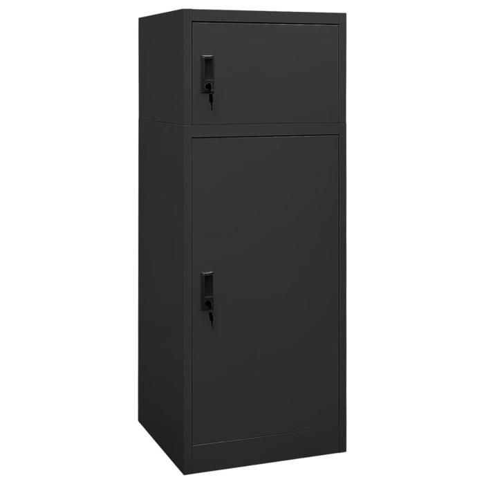Armoire à selles - vidaXL - Anthracite - Acier - 53x53x150 cm