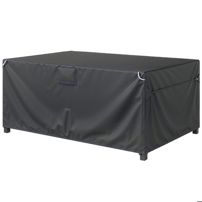 Housse salon de jardin - Outsunny - imperméable anti-UV avec évent et sac de rangement - tissu oxford 420D - 180x120x74cm - noir
