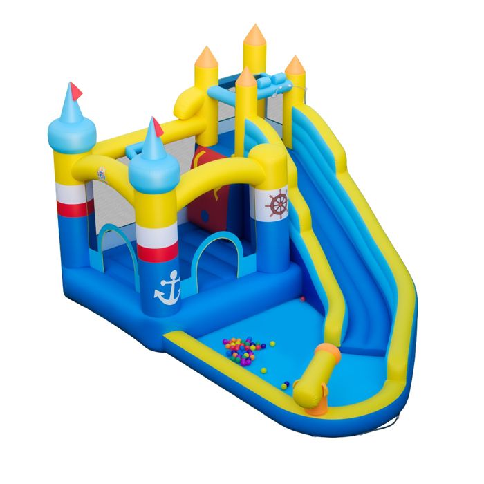 GIANTEX Château Gonflable Exterieur Enfants 3-12 Ans avec Toboggan Piscine