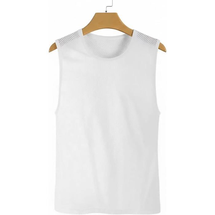 Chasuble blanc ajourée simple de taille large gilet dentrainement Chasuble blanc ajourée simple de taille large gilet dentrainement