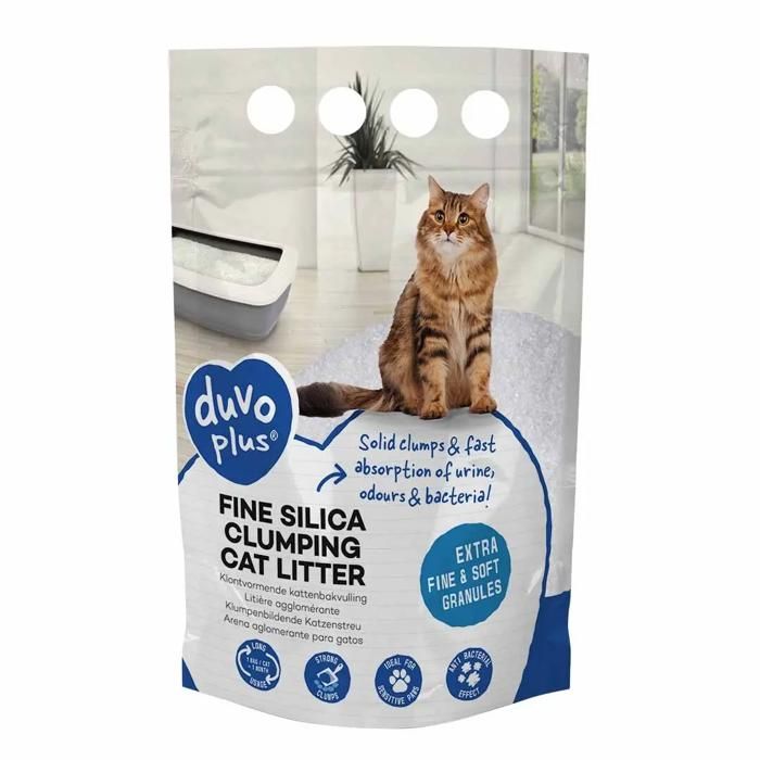 Litière pour chat agglomérante Duvoplus Premium Silica