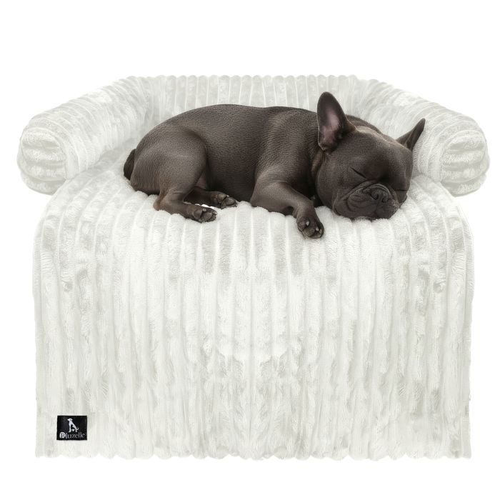 Corbeille - BLUZELLE - VelvetPaw - 102 x 85 x 12 cm - Fond Oxford imperméable - Housse zippée lavable 30°C