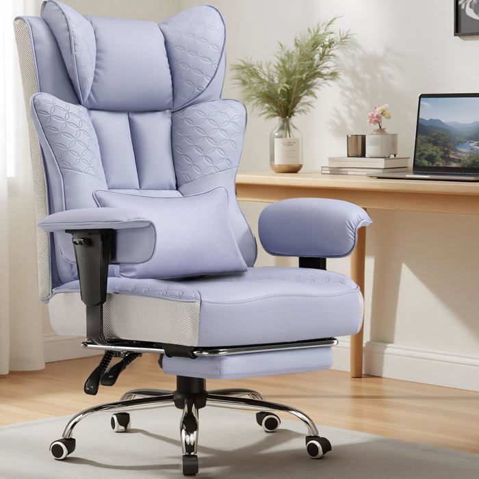 Fauteuil gaming ergonomique GTPLAYER avec repose pieds - vue 2