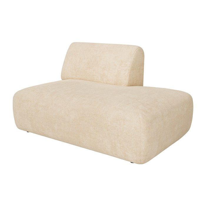 Module méridienne droite en tissu beige POGNI de Maison Céphy