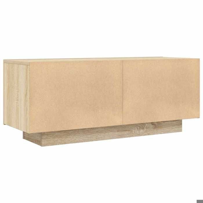 Meuble TV Chêne sonoma 100x35x40 cm Aggloméré_2 ans garantie_42027