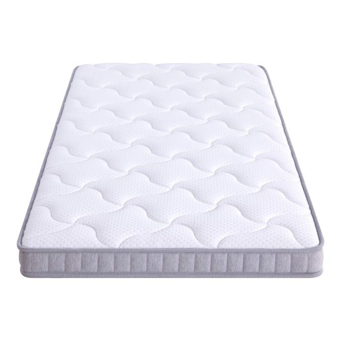Matelas à ressorts ensachés 7 zones H3 90x200x10cm OEKO-TEX blanc pour canapé-lit lit pliant lit dappoint respirant confortable Matelas à ressorts ensachés 7 zones H3 90x200x10cm OEKO-TEX blanc pour canapé-lit lit pliant lit dappoint respirant confortable