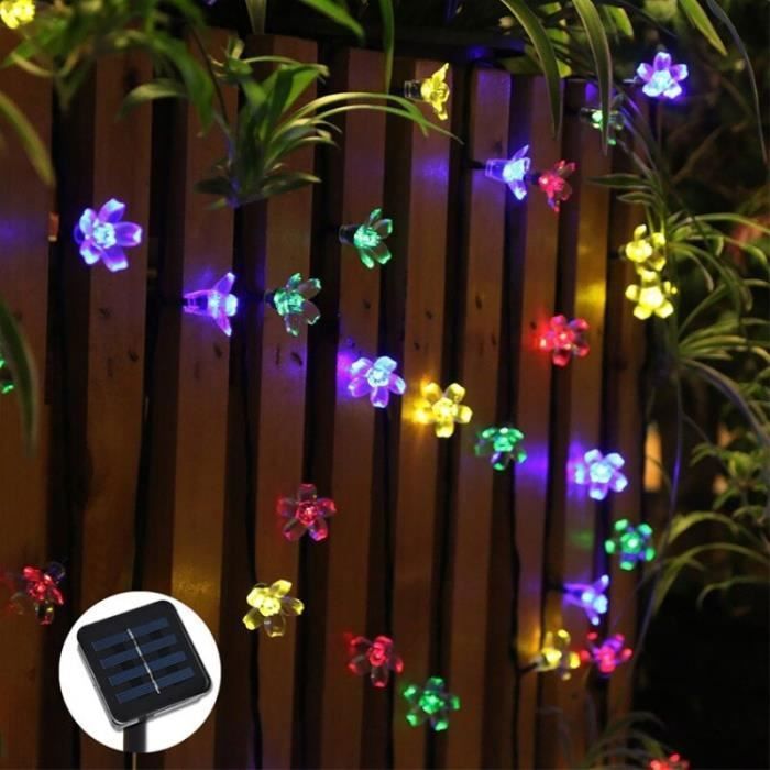Guirlande lumineuse led - Roame - 7 m solaire jardin lumières led chaîne lumière éclairage extérie modèle: white 12m 100led