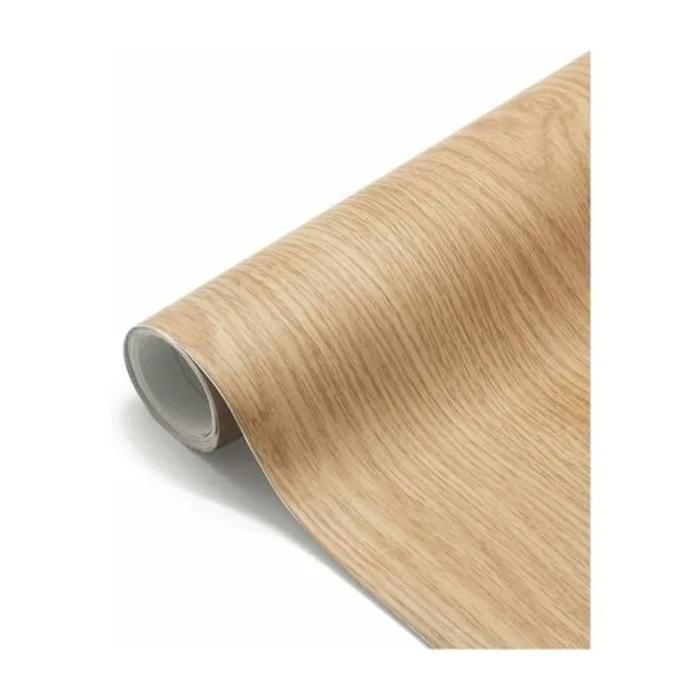 Papier peint adhésif effet bois en PVC imperméable 60 x 500 cm pour meubles et placards