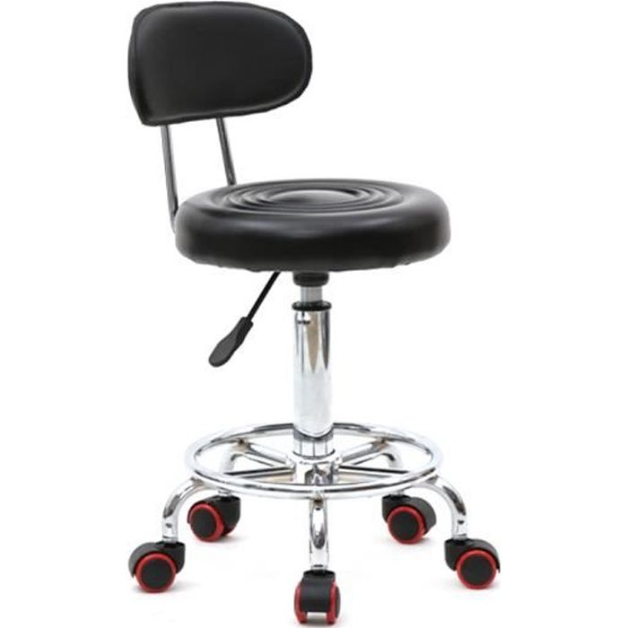 Tabouret ergonomique noir main image 1