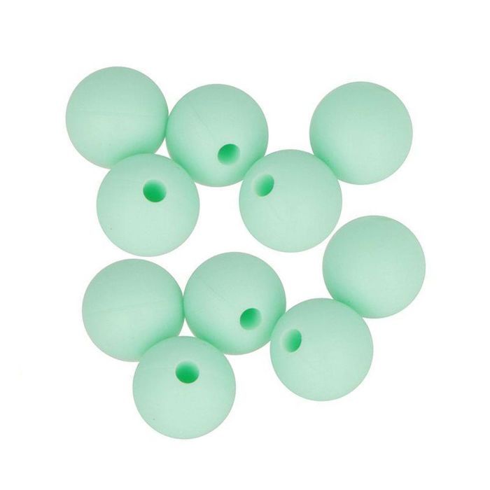 Lot De 10 Perles Silicone Rondelle 12mm X 7mm - Couleur Au Choix - Neuf