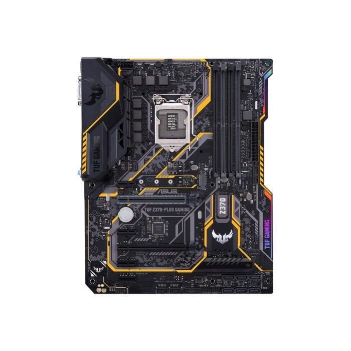 ASUS TUF Z370-PLUS GAMING Carte-mère ATX Socket LGA1151 Z370 USB-C USB 3.1 Gen 1 USB 3.1 Gen 2 Gigabit LAN carte graphique…