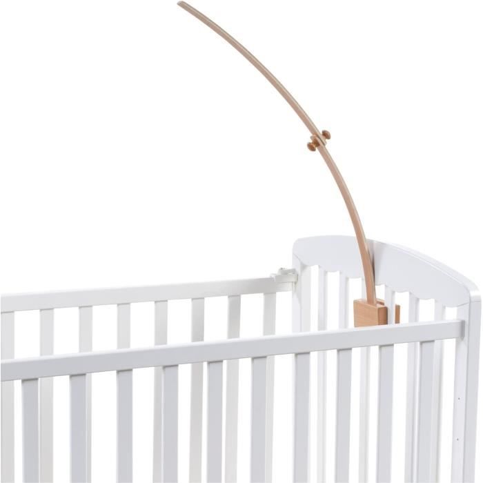 support mobile bébé en bois très haut [70 cm] porte mobile bébé pour table  à langer, parc ou lit de bébé i potence mobile b[A105]