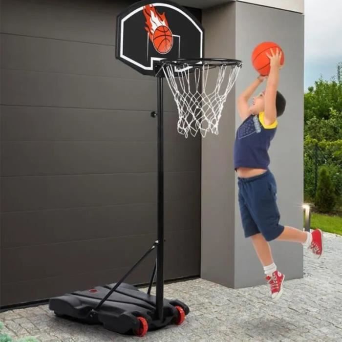 Panier Basket sur pied Enfants - Adulte Panier de Basket-Ball Portable pour  Maison, Jardin, École - H146-200CM - Cdiscount Sport