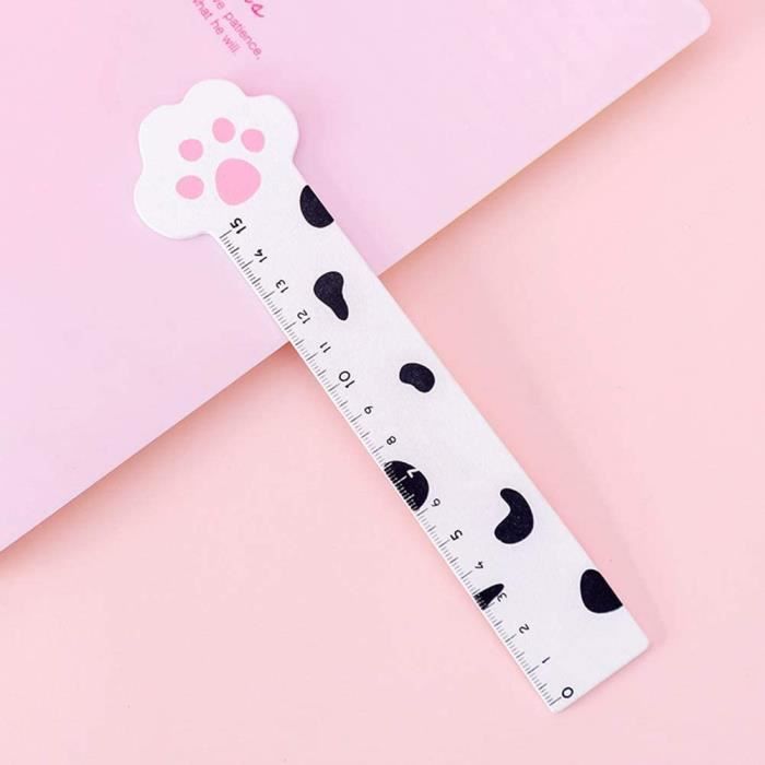 Ronshin Regle En Bois Motif Patte De Chat Kawaii 15 Cm 15cm Ruler Griffe De Chat A Pois Cdiscount Animalerie