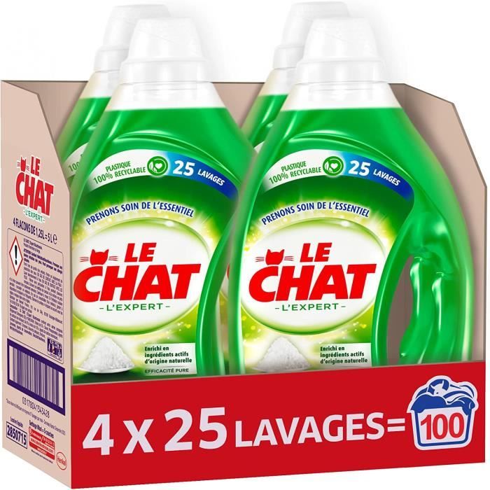 Lessive liquide Le Chat l'Expert bicarbonate (Le chat, 1,89L)