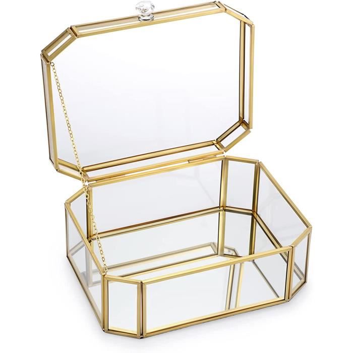 ANCIEN VINTAGE TRÈS Joli Coffret Écrin en Bois Marqueterie Boîte à