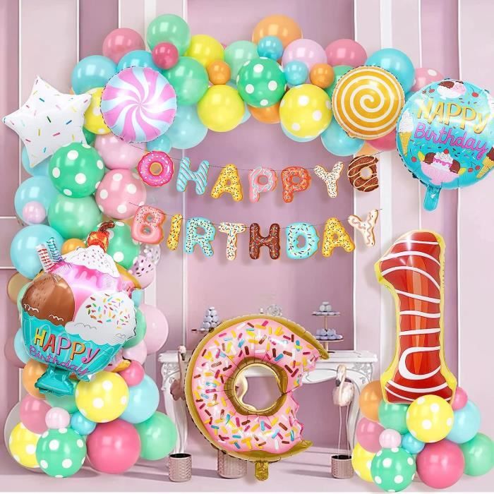 Kit Décoration Anniversaire Papillon - 84 Pièces Pour 16 Personnes Avec Nappe, Ballons, Vaisselle - Thème Fille