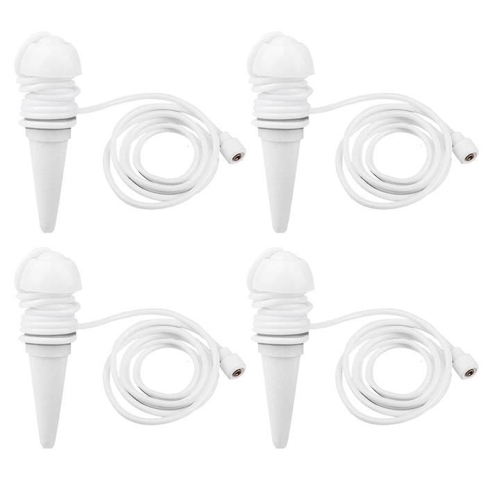 Lot De 4 Pics D'arrosage Automatique Avec Racines Humides En Terre