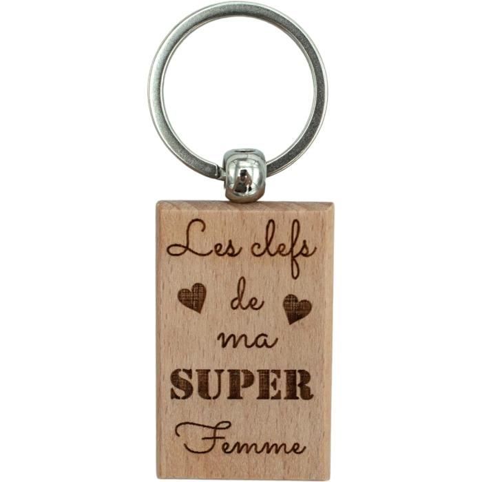 Porte-clés Couple Cœur Gravé "Maison D'amour" - Cadeau Saint-Valentin, Pendaison De Crémaillère Ou Anniversaire