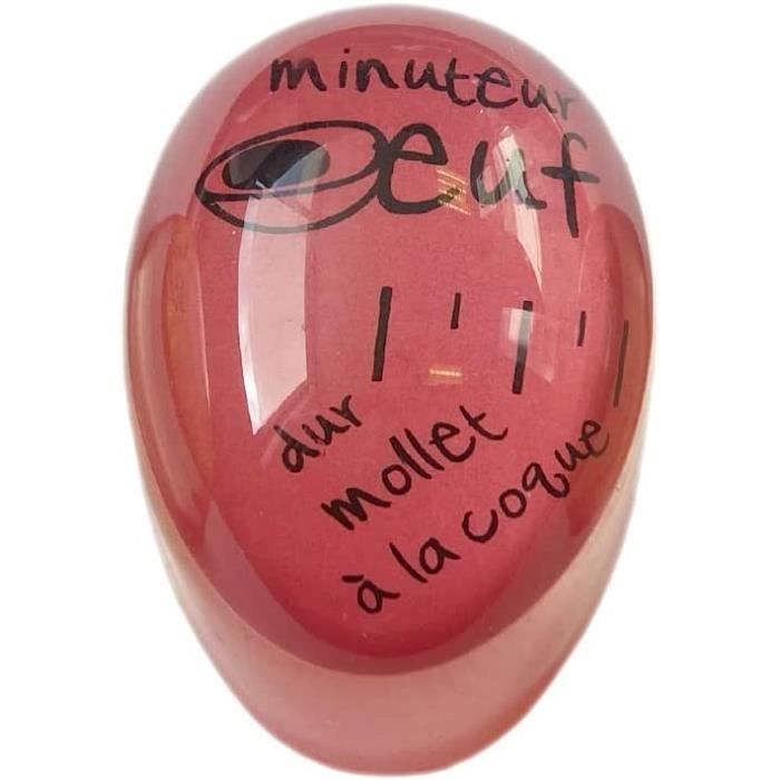Minuteur œuf 2 Pièces - Change De Couleur - Pour œufs Mollets, Durs - Réutilisable, Lavable