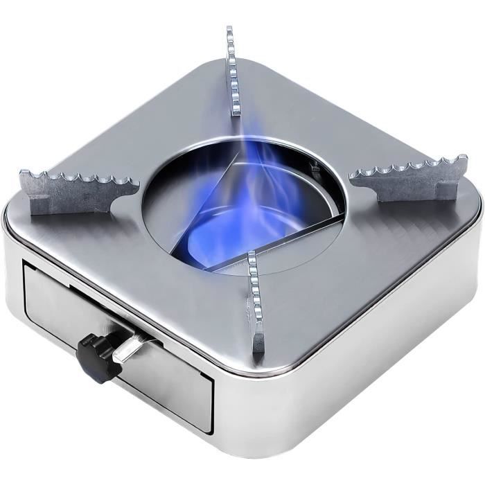 Hominas Mini Réchaud à Alcool Ultra-Léger En Laiton Et Aluminium – Brûleur Portable Pour Camping, Randonnée, Backpacking Et Pique-Nique
