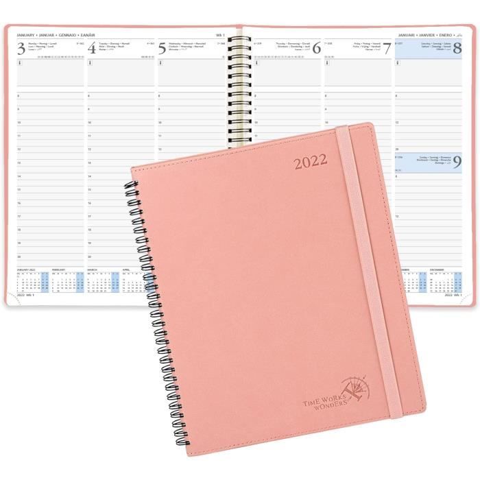 Agenda Semainier 2026 Leuchtturm1917 - Format Poche, Couverture Souple Rose - 10