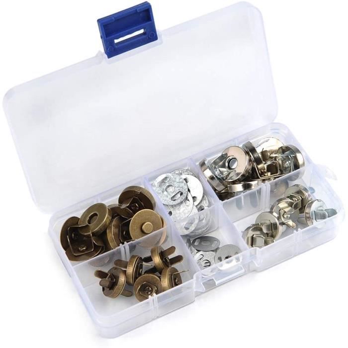 KiKiHong 20 Sets Fermoir Magnétique Bouton Circulaire Fermoirs Magnétiques pour KiKiHong 20 Sets Fermoir Magnétique Bouton Circulaire Fermoirs Magnétiques pour