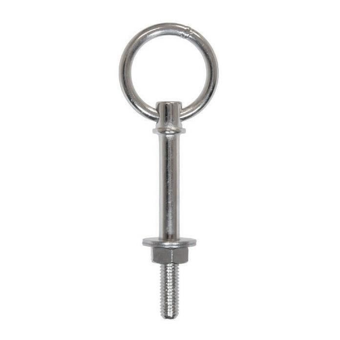 Lot De 2 Pitons Inox Avec Anneau Articulé – M6 X 90mm, Inox 304/A2