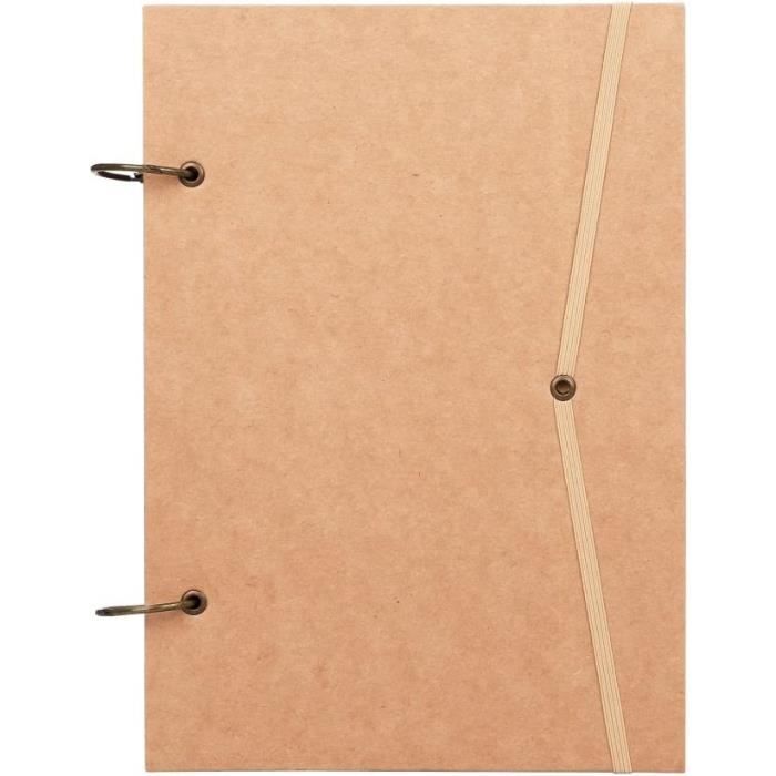 Album Scrapbooking 18x18cm - Couverture Rigide Papier Kraft | 40 Pages Pour Photos Et Souvenirs