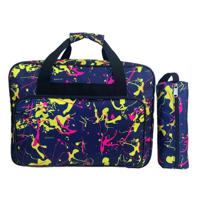 Sac De Rangement Et Transport Pour Machine à Coudre - Tissu Oxford - Poches Multiples, Poignée Solide - Noir - 4