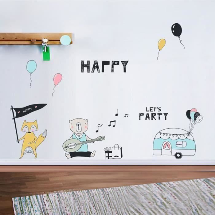 Cartoon Wall Sticker Musique Animal De Fete D Anniversaire A Theme Autocollant Mural Mo48 Achat Vente Objet Decoration Murale Cdiscount Cartoon Wall Sticker Musique Animal De Fete D Anniversaire A Theme Autocollant Mural Mo48 Achat Vente Objet Decoration Murale Cdiscount