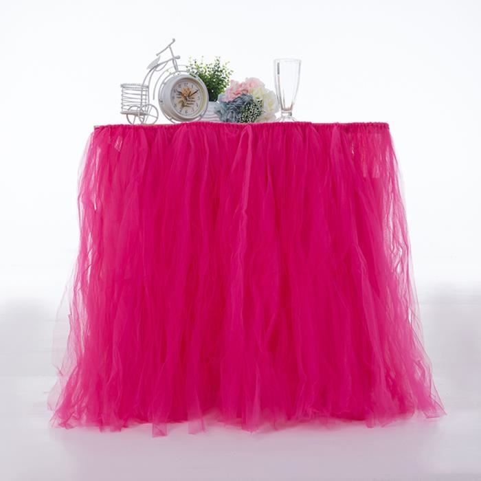nappe tulle rose