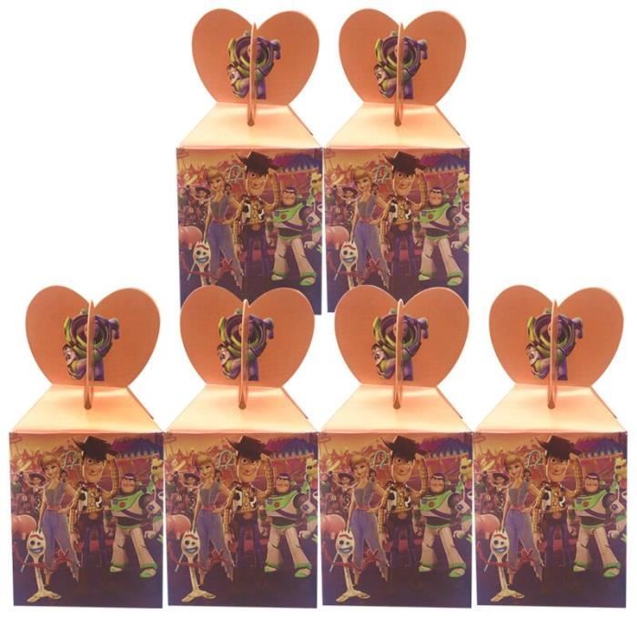 Toystory24pieces8.5x8.5x18cm boîte à bonbons en papier, fournitures