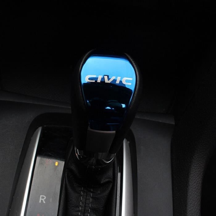 Décoration intérieure,Accessoires de voiture pommeau de levier de vitesse  paillettes housse pour Honda CIVIC 2020 2019 - Type Bleu - Cdiscount Auto