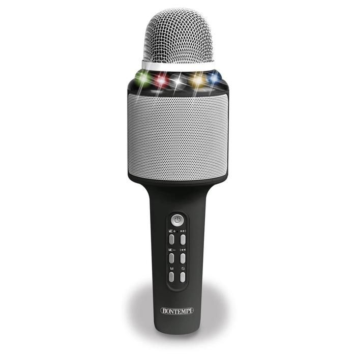 Microphone karaoké sans fil avec haut parleur - Jeux et jouets Bontempi Microphone karaoké sans fil avec haut parleur - Jeux et jouets Bontempi