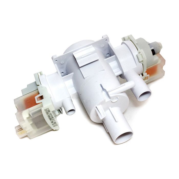 Pompe de vidange pour lave linge avec 2 moteurs et Brandt AS0016022