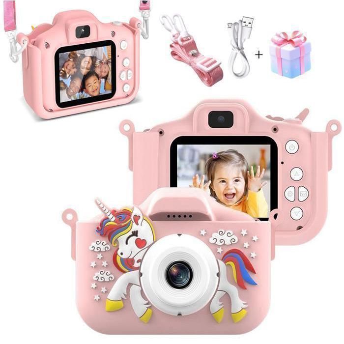 Appareil Photo X9 Astronaute Pour Enfants – Double Objectif HD, écran 2'', Selfie, Vidéo, Jeux, Batterie Intégrée, Carte Mémoire Incluse