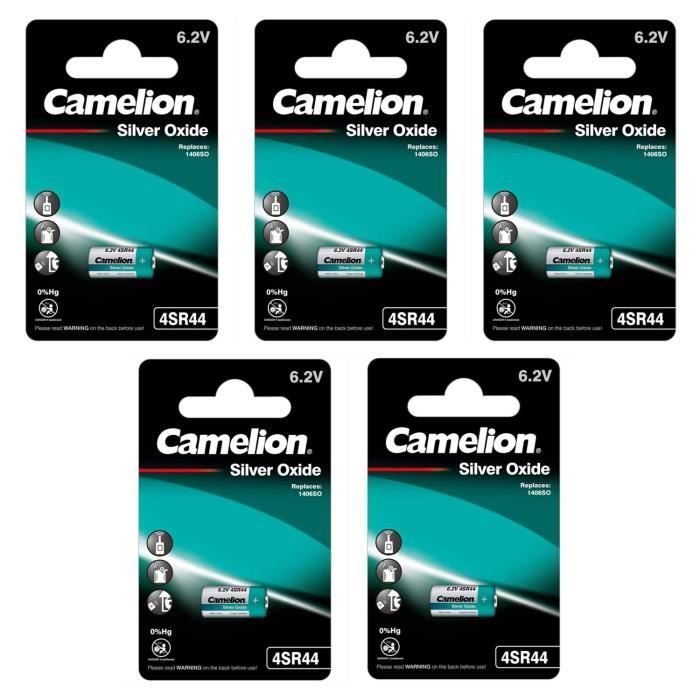 Camelion Pile Alkaline 4LR44 6V - Batterie 6 Volt // Blister 1 Unité à - Foto 8