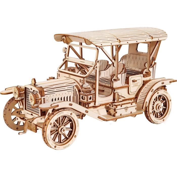 Puzzle 3D En Bois 'Chariot à Donut' - Kit De Construction Miniature (16x8x10 Cm) Pour Enfants Et Adultes