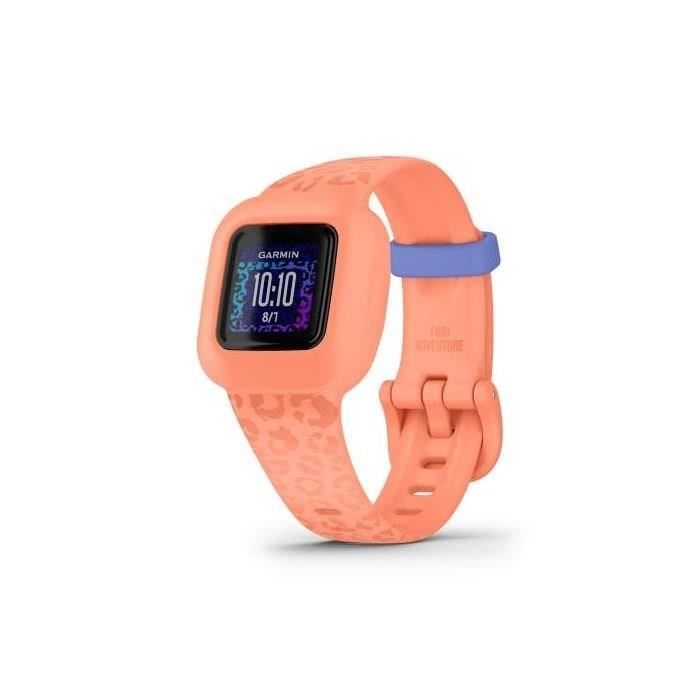 GARMIN - Bracelet d'activité pour enfants VIVOFIT JR3 - Pêche Léopard