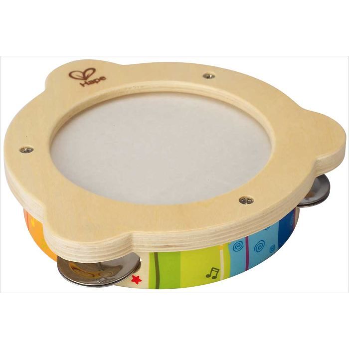 Hape - E0304 - Instrument de Musique en Bois Premier Age - Tambourin Hape - E0304 - Instrument de Musique en Bois Premier Age - Tambourin