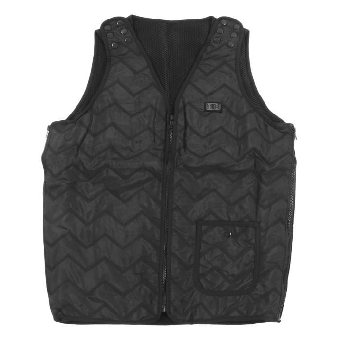 Gilet Chauffant Pour Enfants RiToEasysports – Chauffage USB, 13 Zones, Col Coupe-vent, Pour Garçons Et Filles (noir)