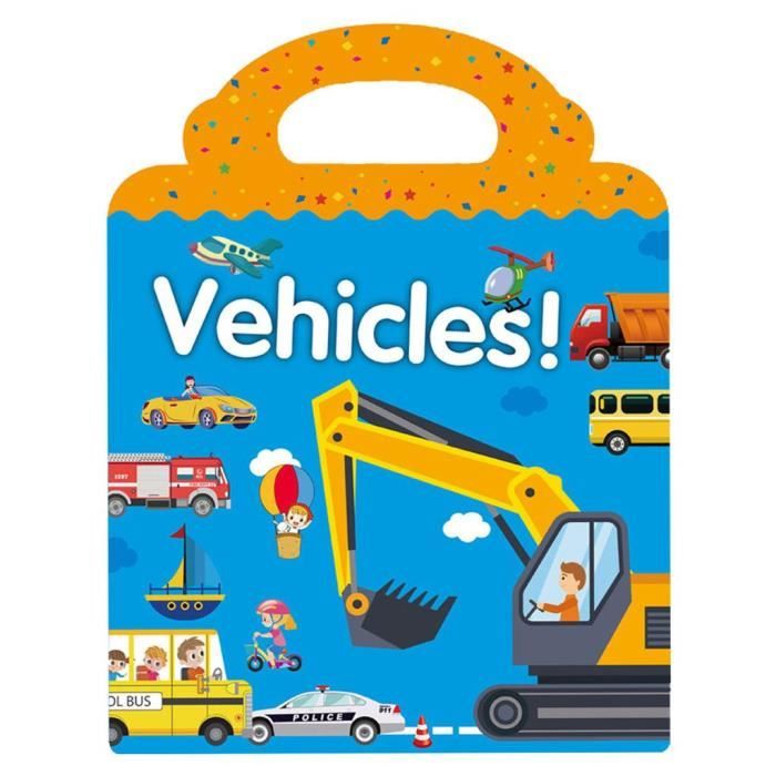 Livre D'autocollants 3D Réutilisables Pour Enfants 1-5 Ans - Animaux, Insectes, Véhicules, Océan, Dinosaures | 5 Livres éducatifs Avec Poignée De Transport - 4