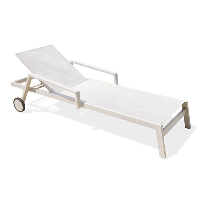 Bain de Soleil Multi-Positions Ibiza 210cm Blanc